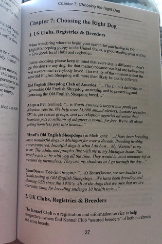 Page 27 of Old English Sheepdog Complete Owners Manual